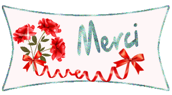 Gif animé merci fleurs